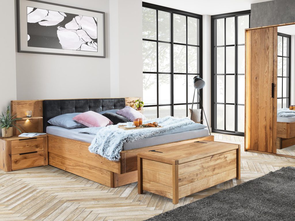 Łóżko drewniane do Sypialni