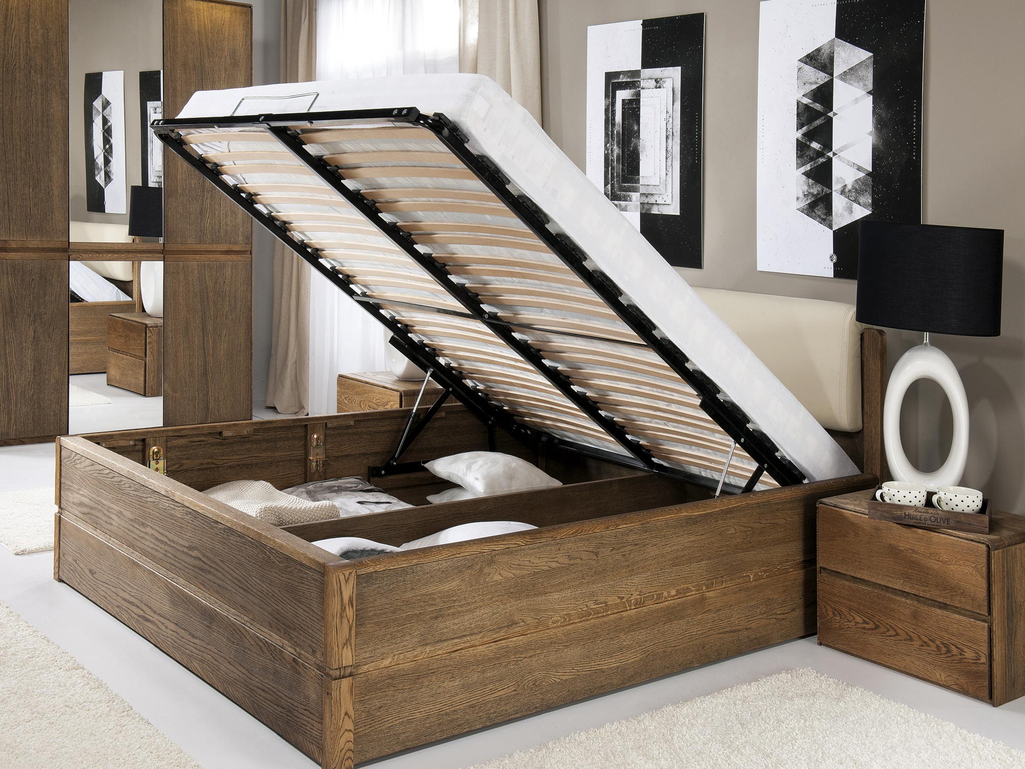 Łóżko drewniane z Pojemnikiem Propozycje