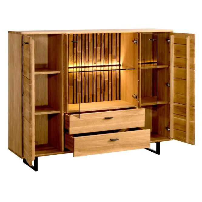 Komoda Drewniana z Lamelami Tramonto Typ 46